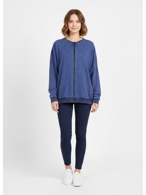 NEW • Freddy • Felpa Zip Up Sweatshirt Blue Large